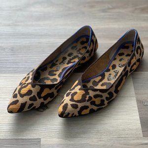 Rothy's Leopard-Print Pointed Flats